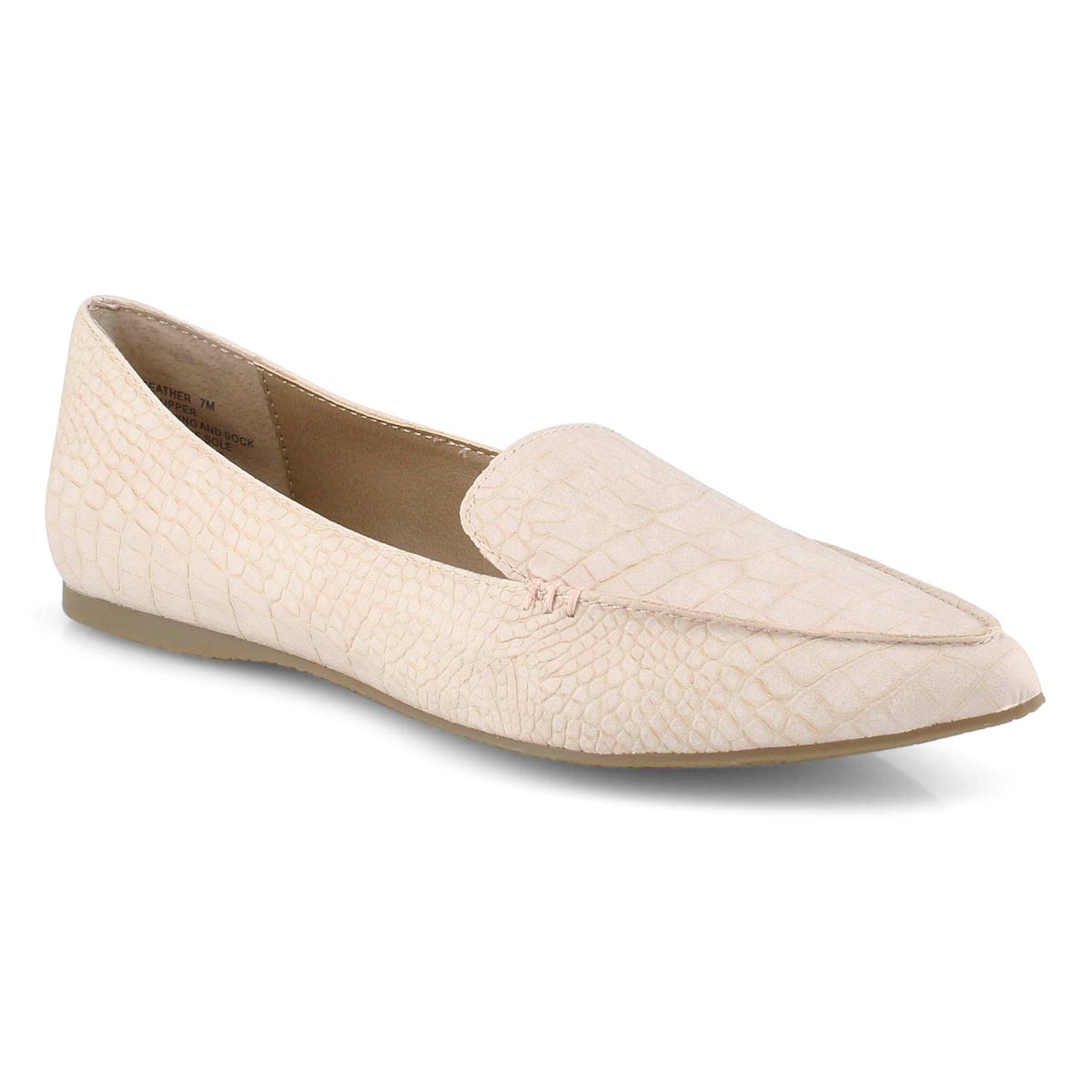 Ballerine, Feather, rose crocodile, fem