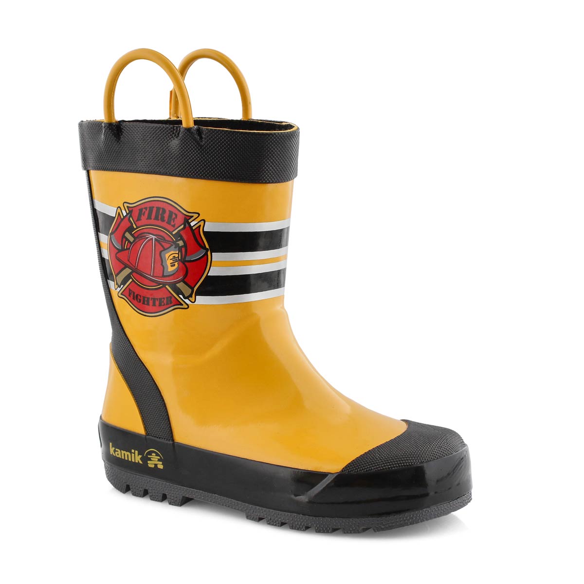 Bys Fireman yellow rain boot