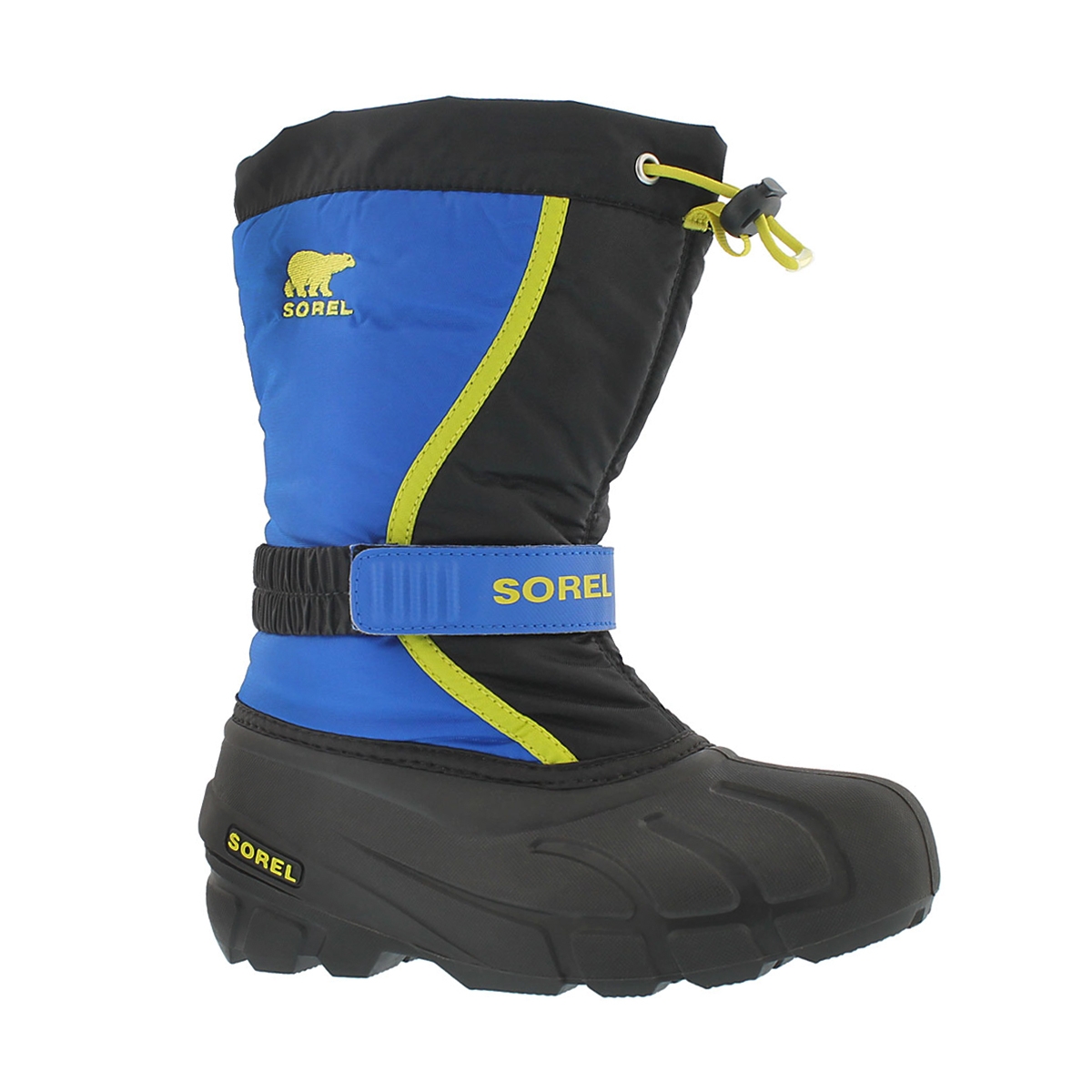 Boys' FLURRY blue/black pull on winter boots