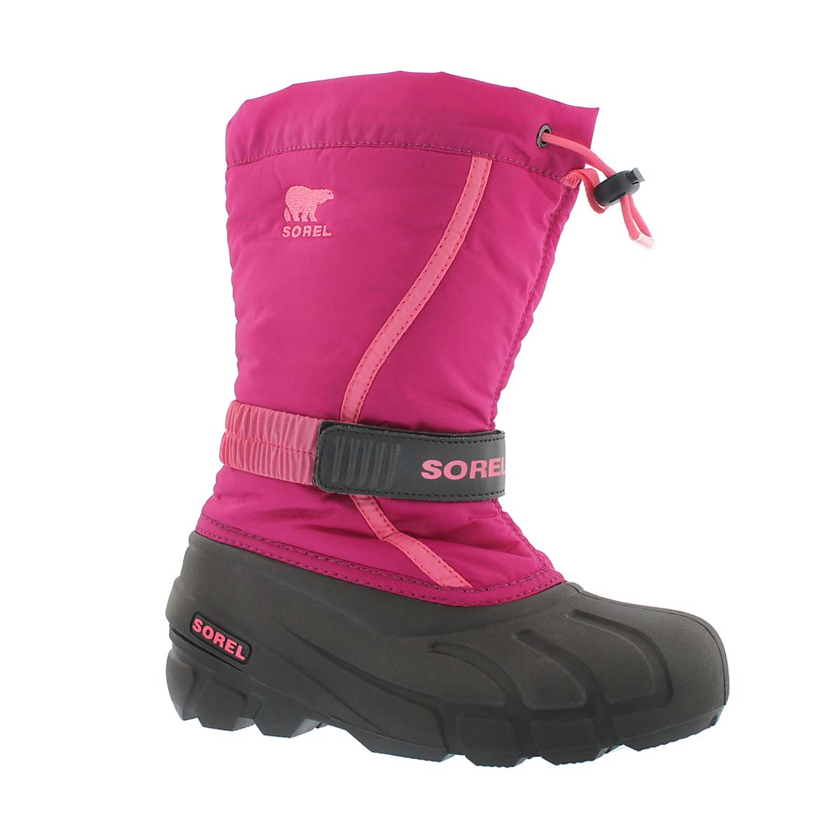 Girls' FLURRY blush/pink pullon winter boots