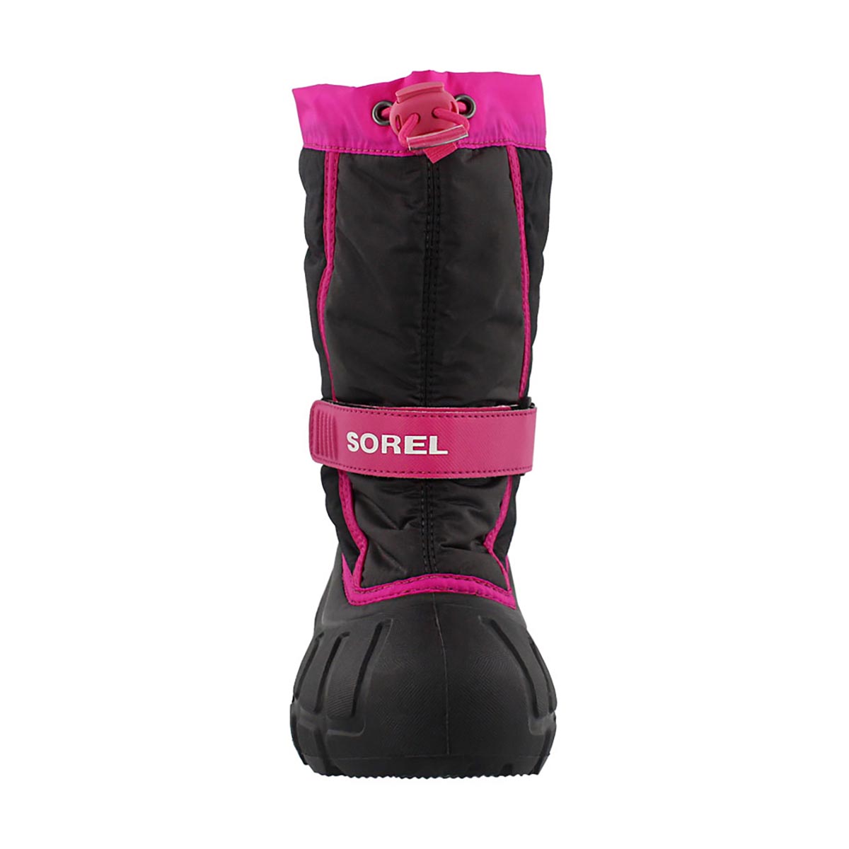 Grls Flurry pnk/blk pullon winter boot