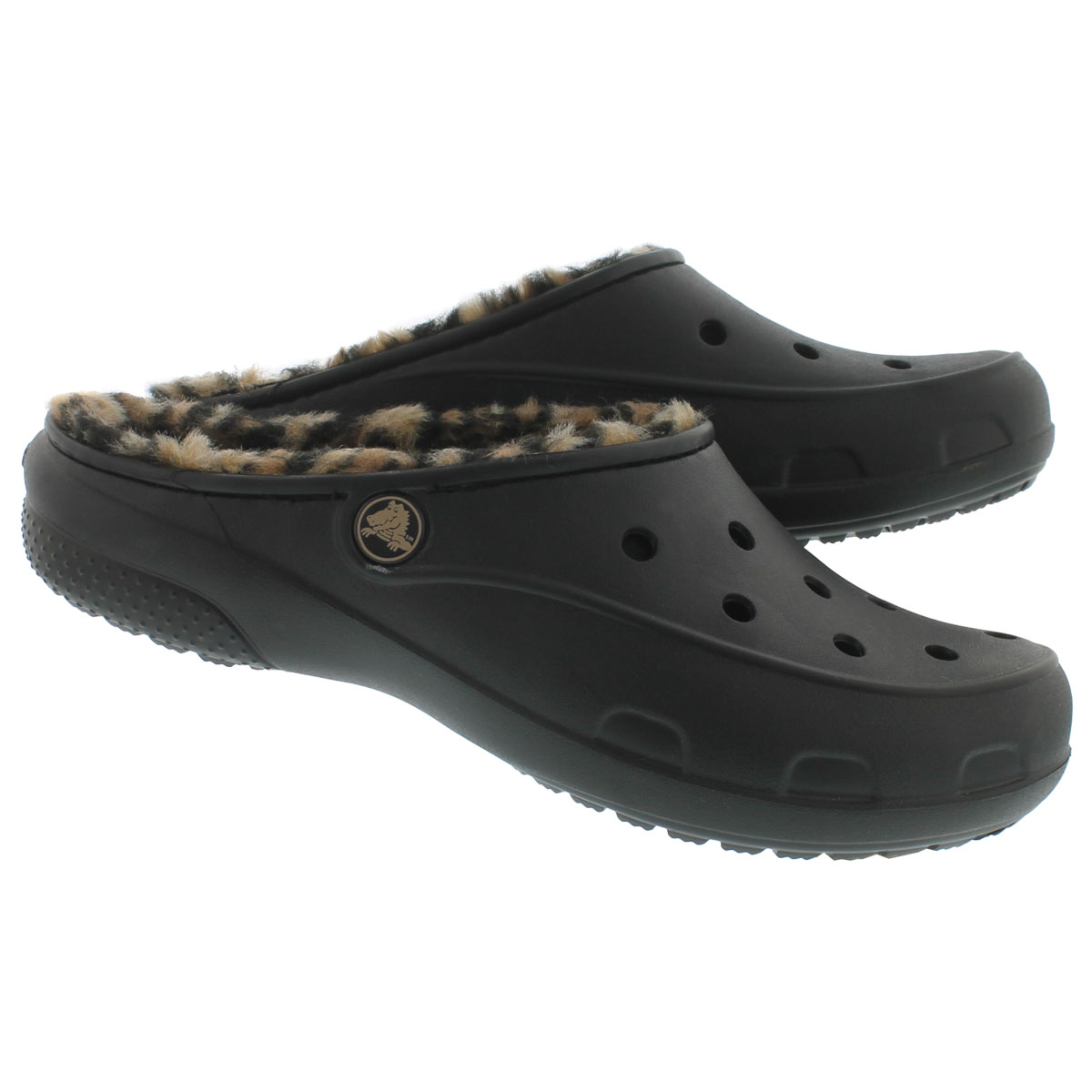 Sabot doublé Freesail léo noir/or, fem