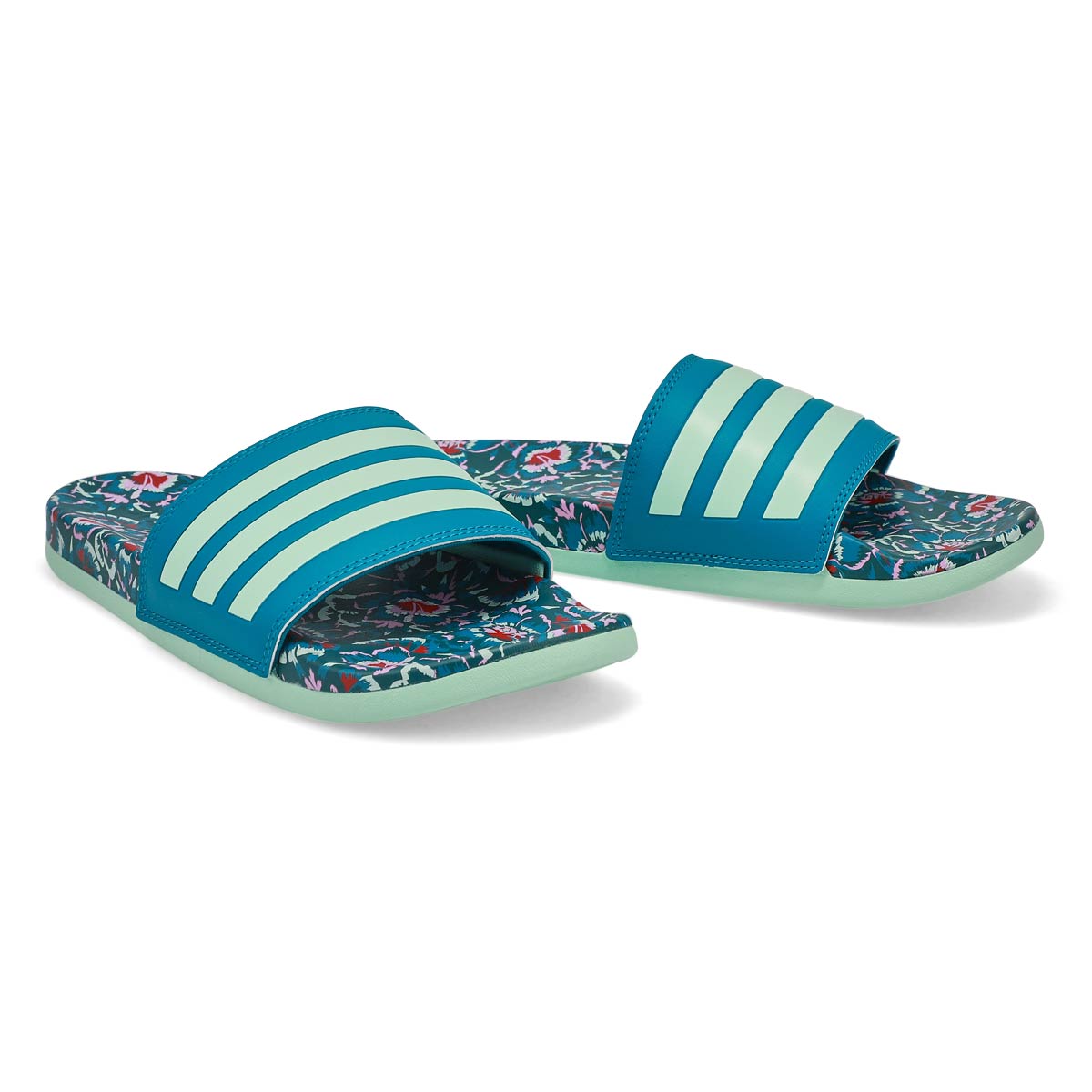 women's adidas adilette cf print sport slides