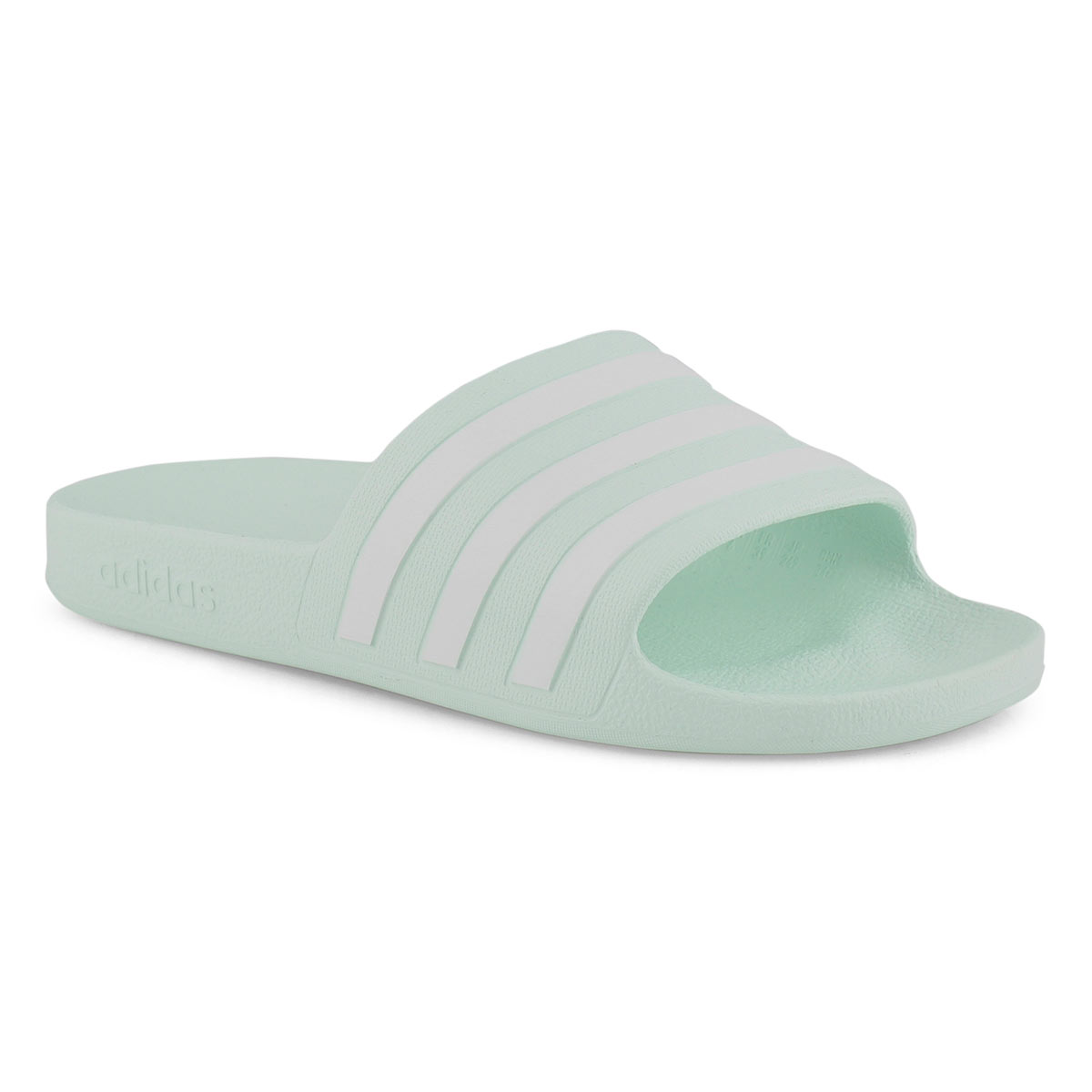 Lds Adilette Aqua mnt/wht slide sandal