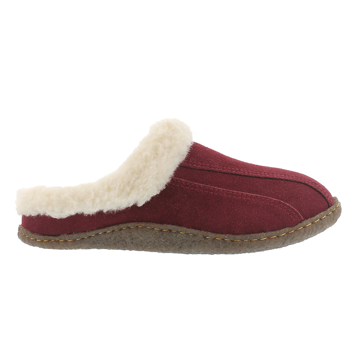 Lds Galaxie III brgndy open back slipper