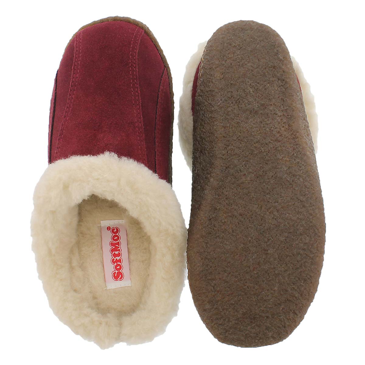 Lds Galaxie III brgndy open back slipper