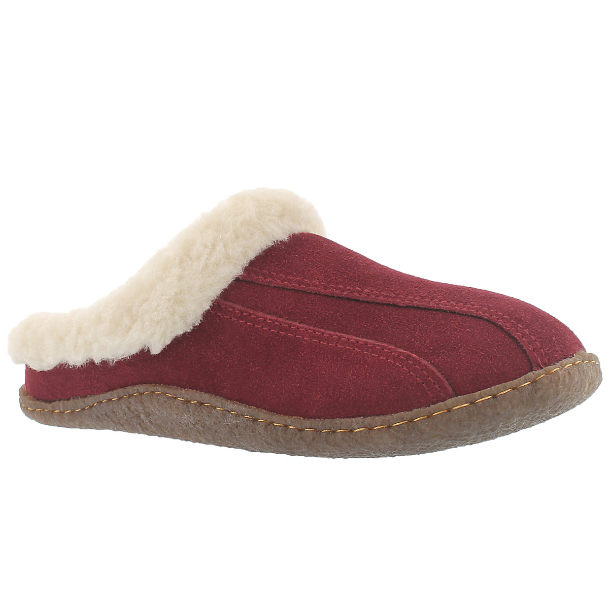 Lds Galaxie III brgndy open back slipper