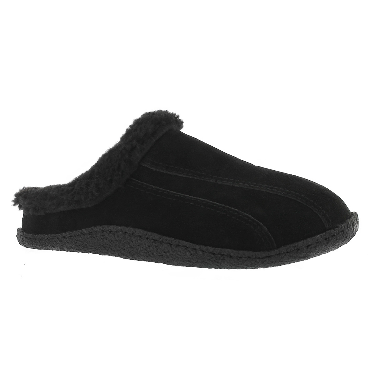 Women's GALAXIE III black/black open back slippers