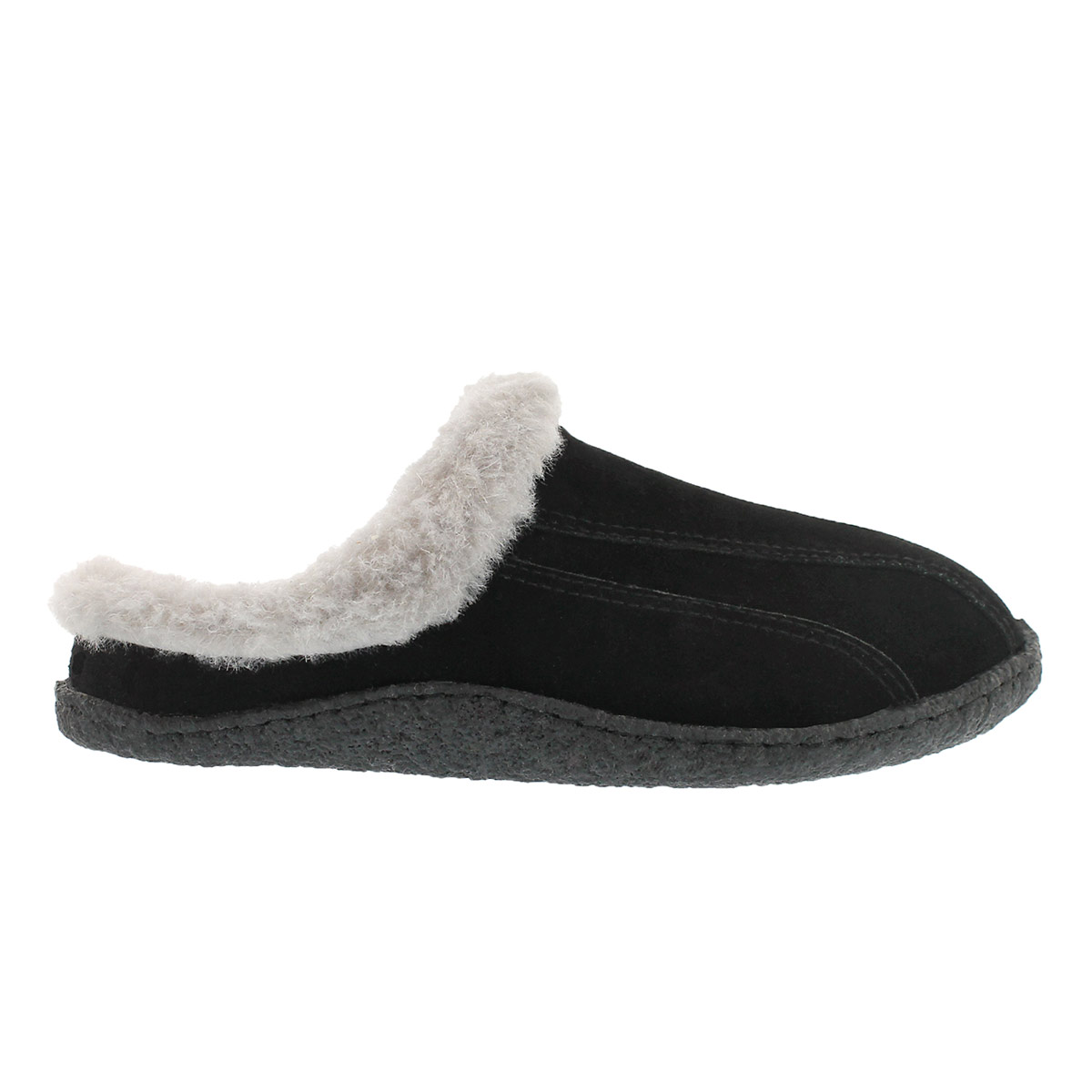 Lds Galaxie III bk/gry open back slipper