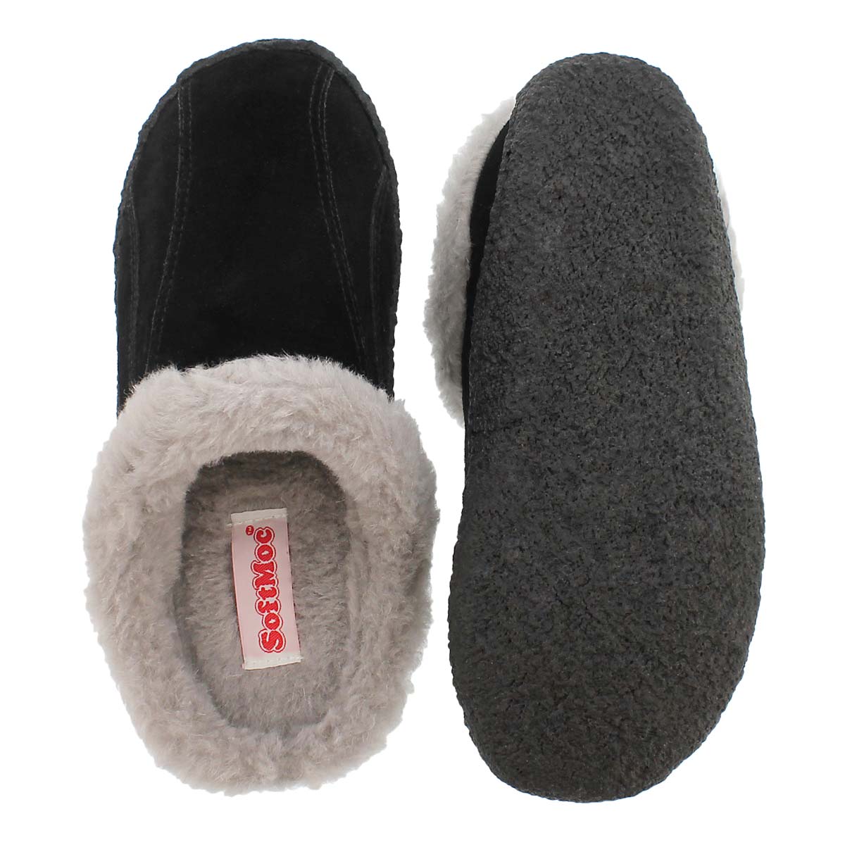 Lds Galaxie III bk/gry open back slipper