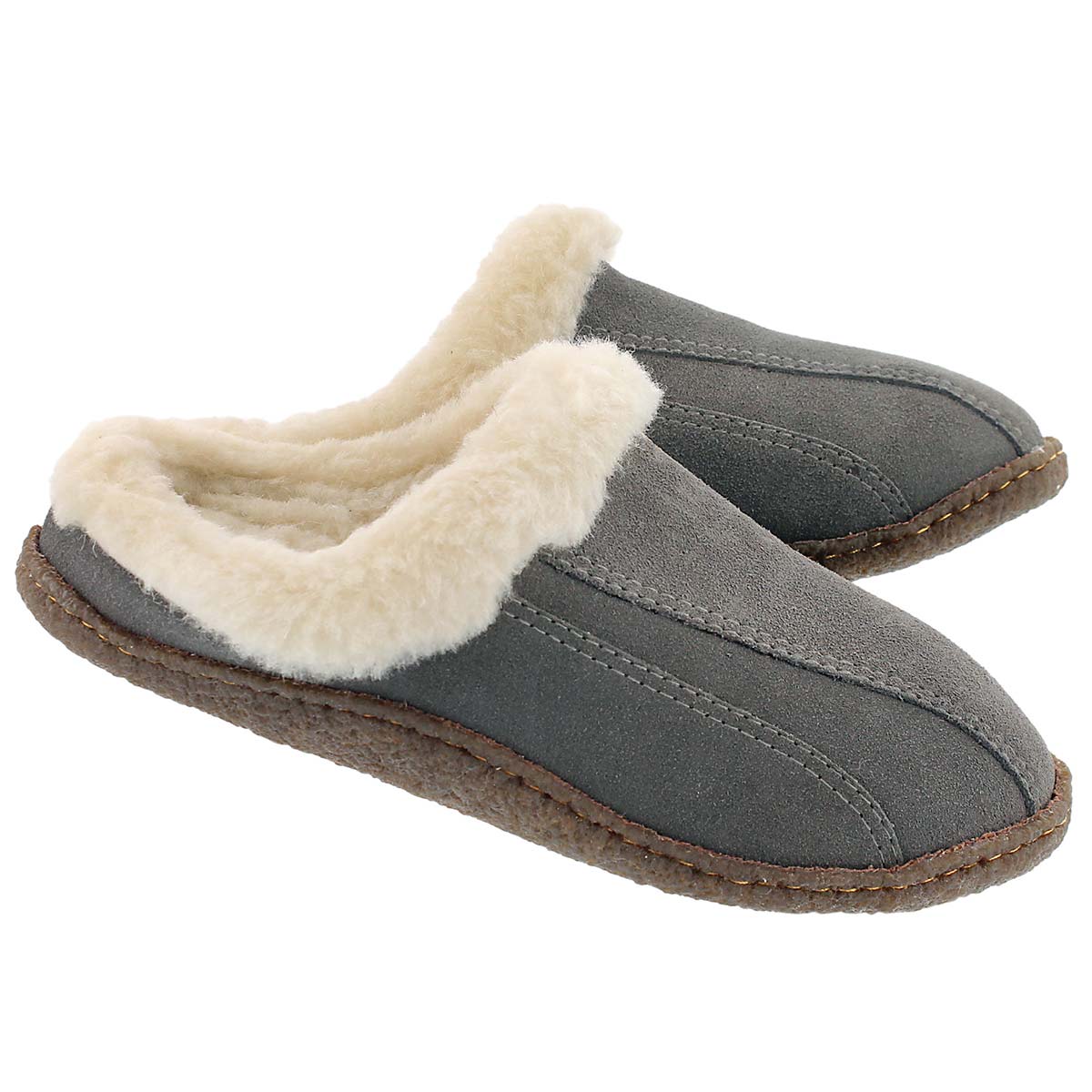 Lds Galaxie III grey open back slipper