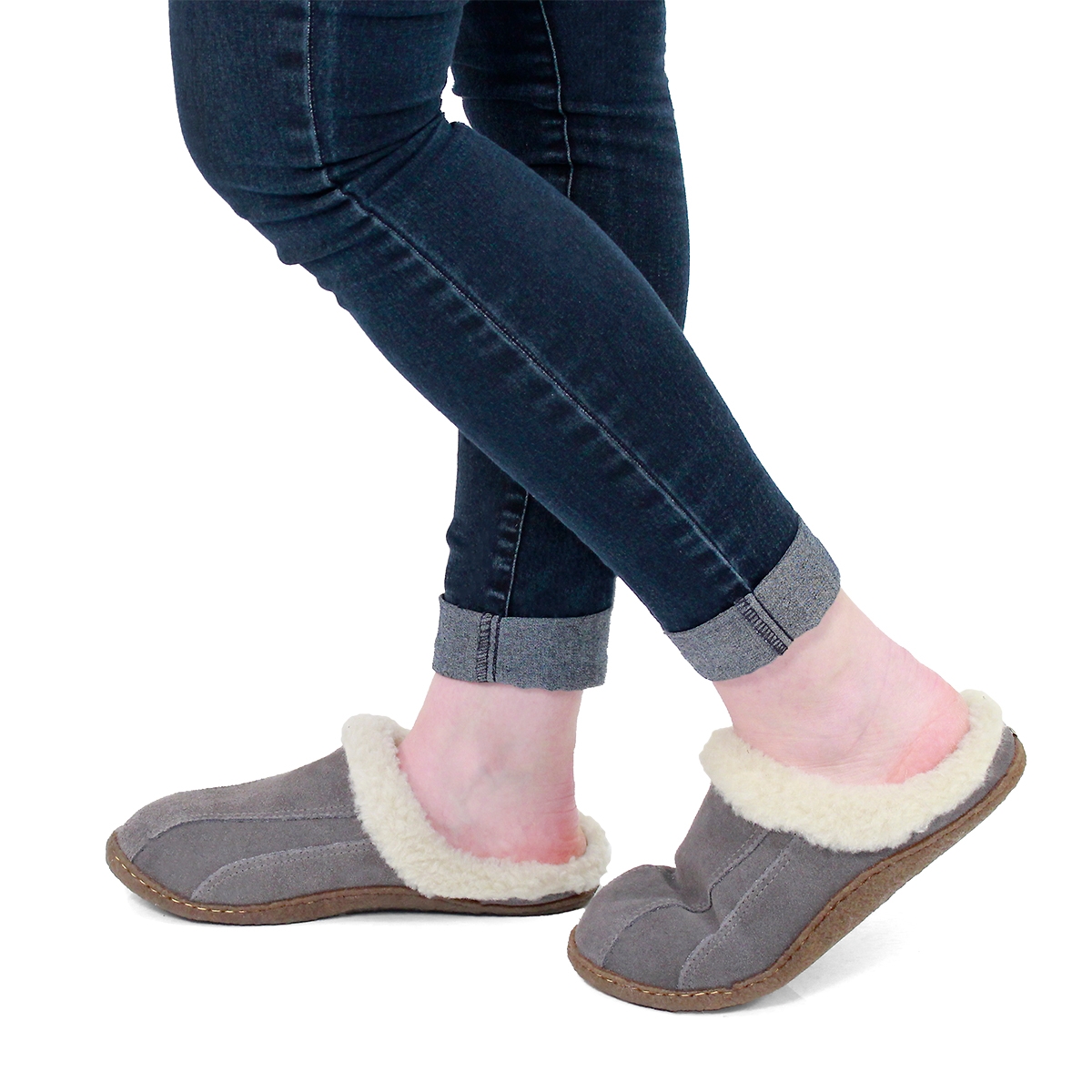 Lds Galaxie III grey open back slipper