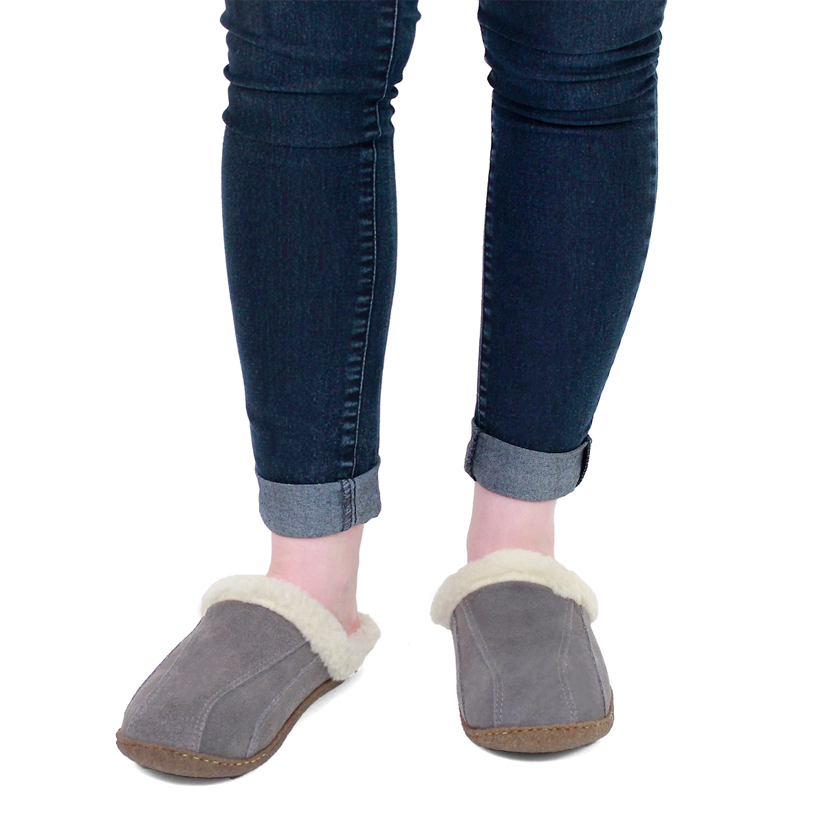 Lds Galaxie III grey open back slipper