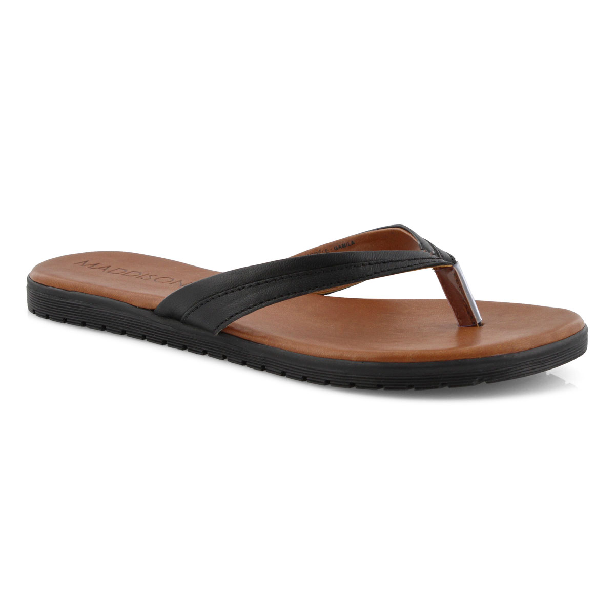 Lds Gamila black thong sandal