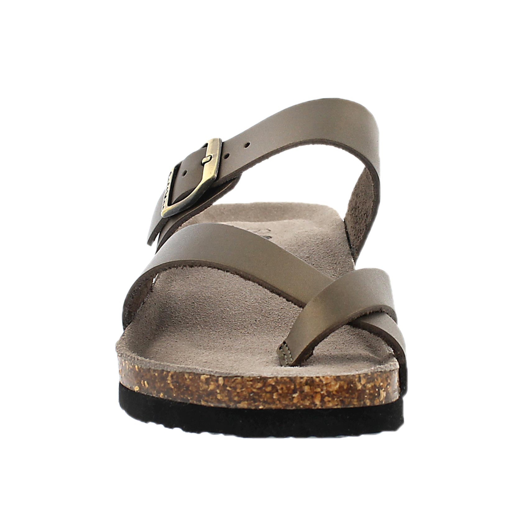 Lds Gemma rose gld mem. foam wdge sandal