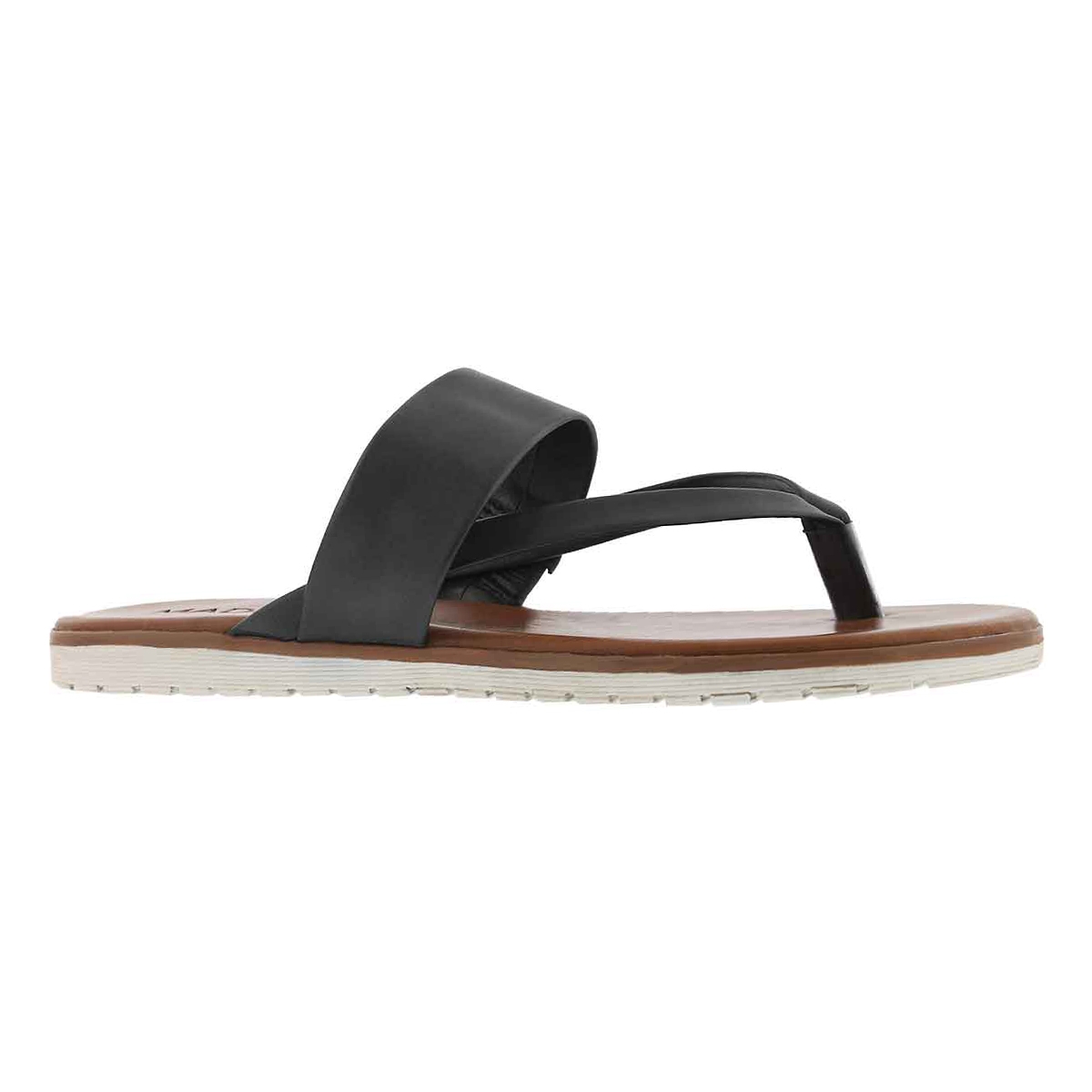 Women's GISELLE black thong sandals