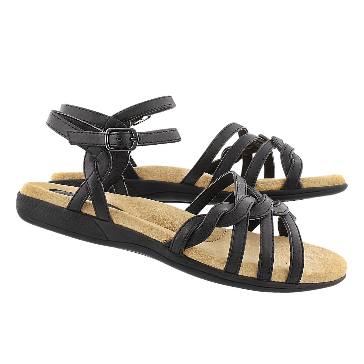Lds Grace black memory foam sandal