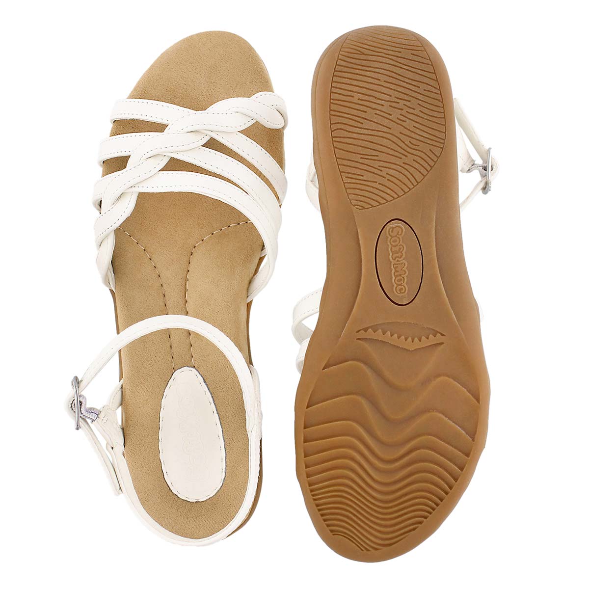 Lds Grace white memory foam sandal