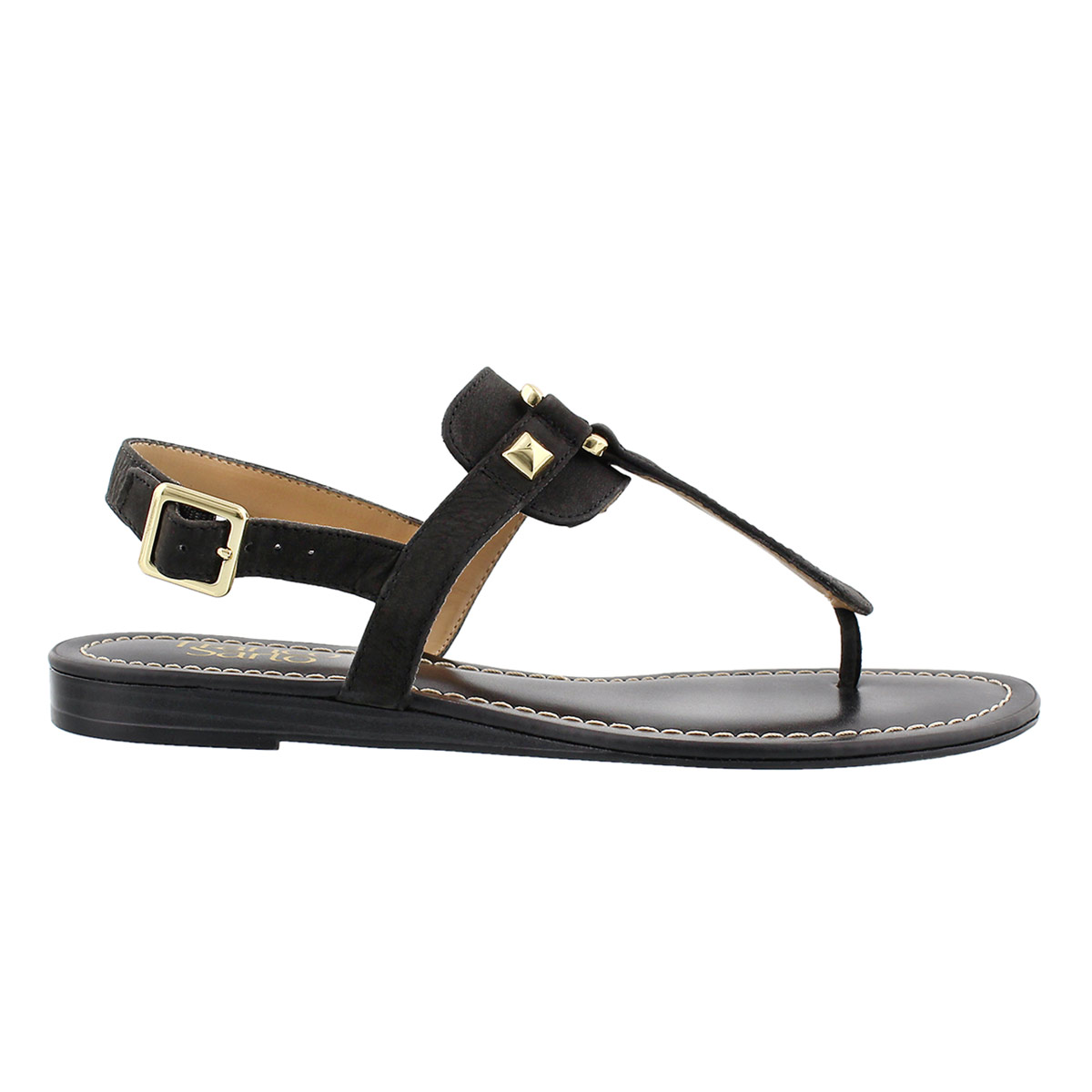 Lds Gram black t-strap sandal