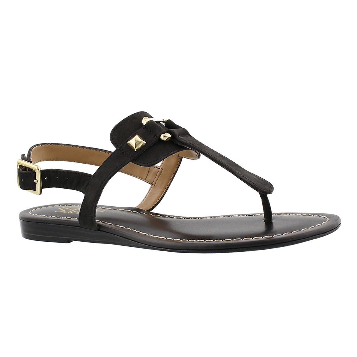 Lds Gram black t-strap sandal
