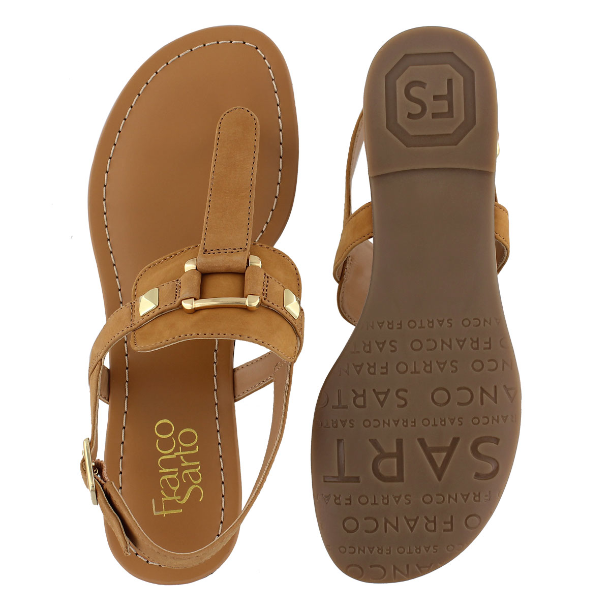 Lds Gram biscuit t-strap sandal