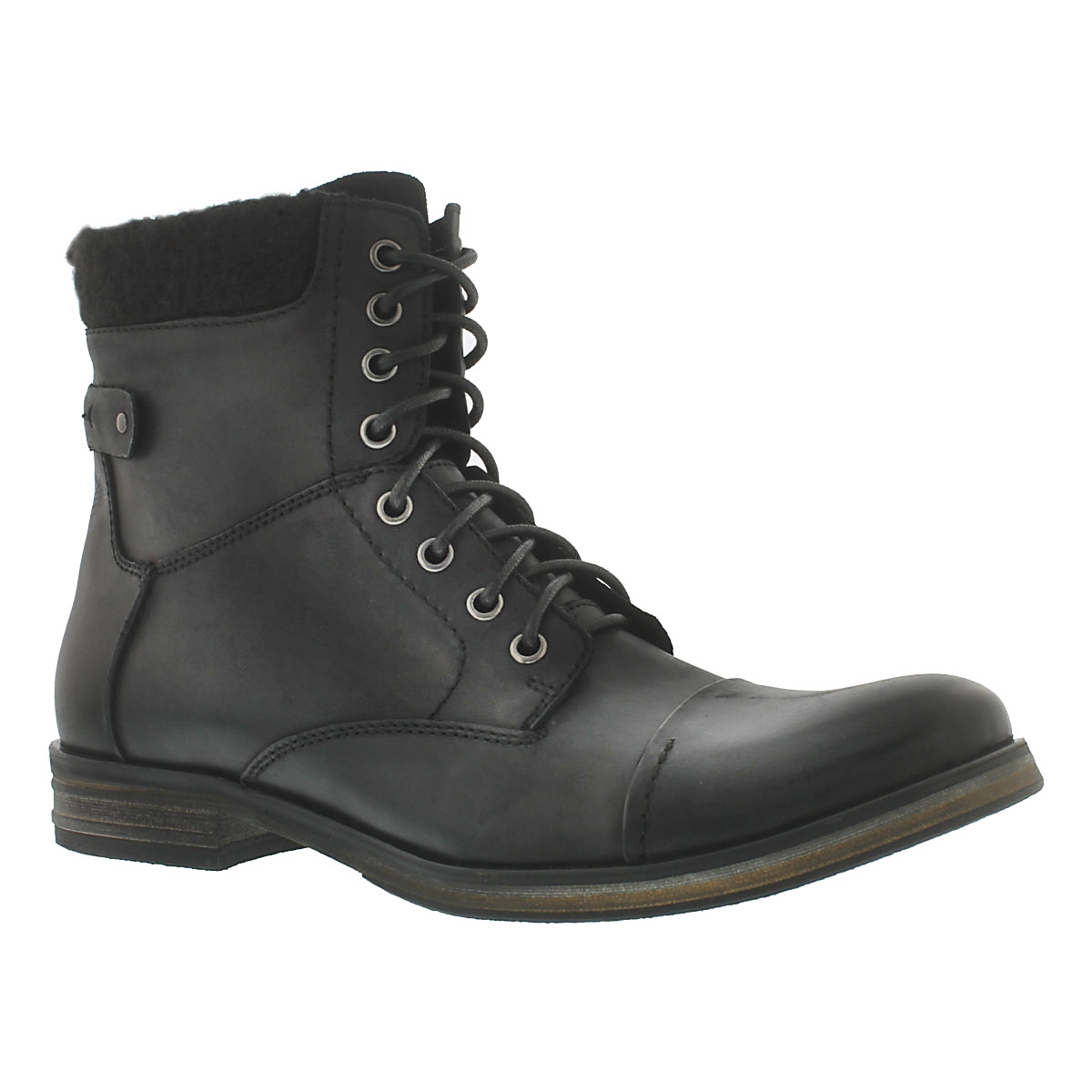 Mns Grasp blk 8eye oil lthr lace up boot
