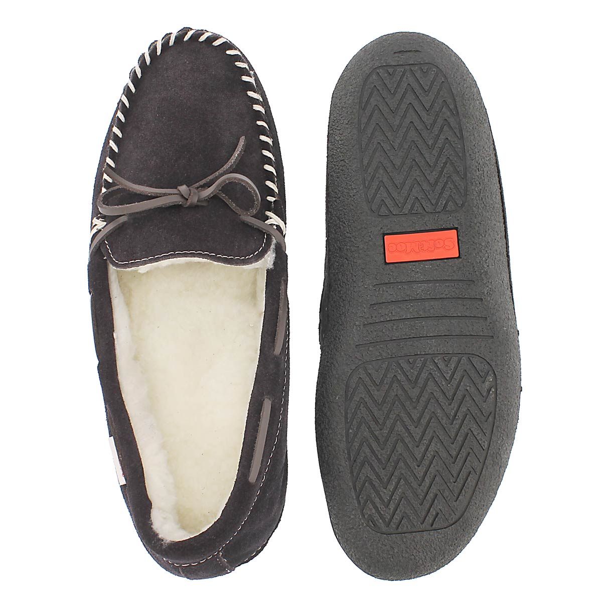 Moc doublé molleton Greg, brun, hom