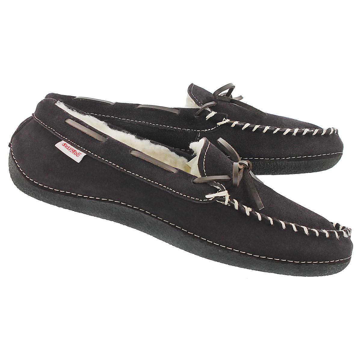 Moc doublé molleton Greg, brun, hom