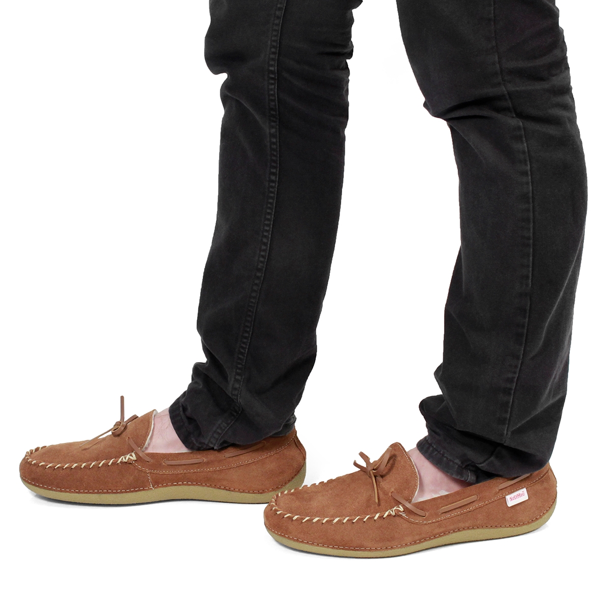 Mns Greg hazlenut fleece lined moc