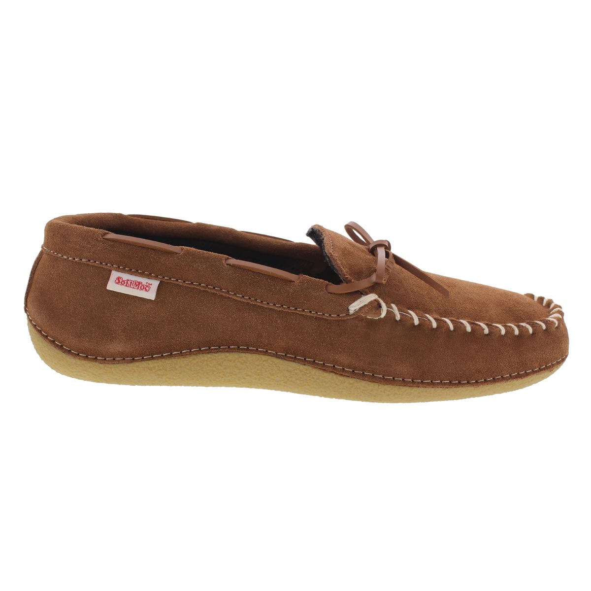 Mns Greg hazlenut plaid lined moc