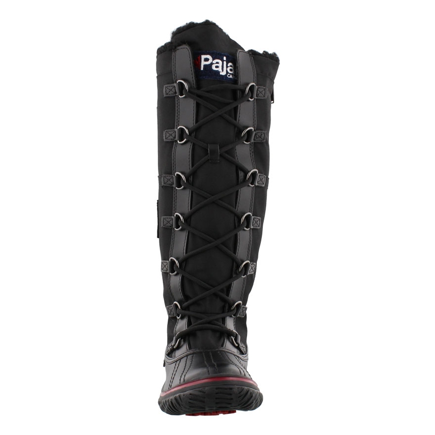 Lds Grip Zip blk nylon wtpf winter boot