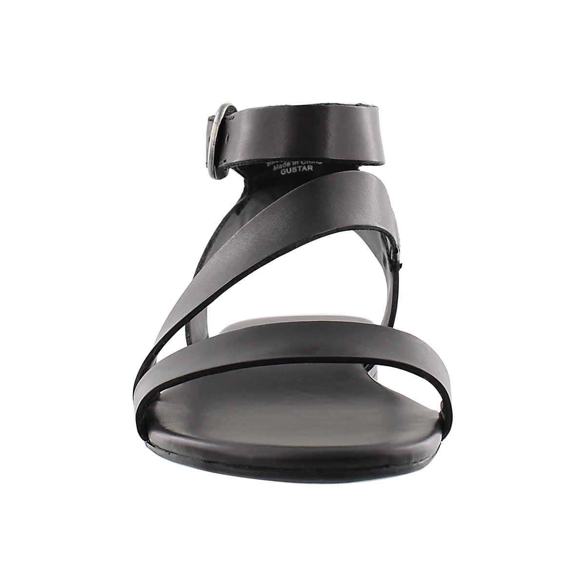 Lds Guster blk ankle strap casual sandal