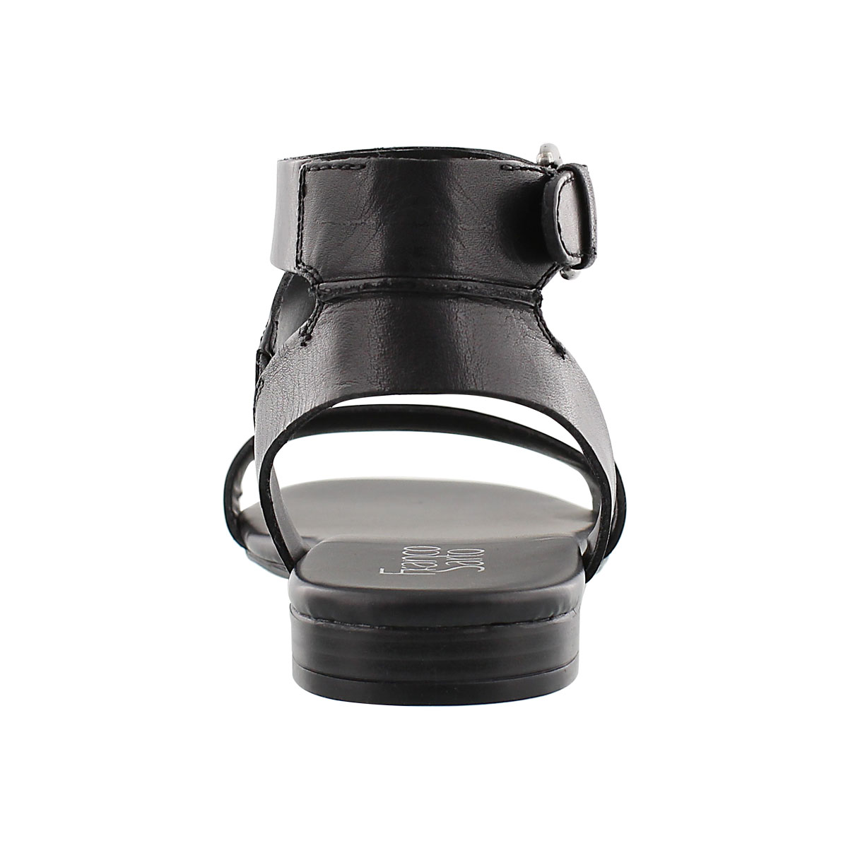 Lds Guster blk ankle strap casual sandal