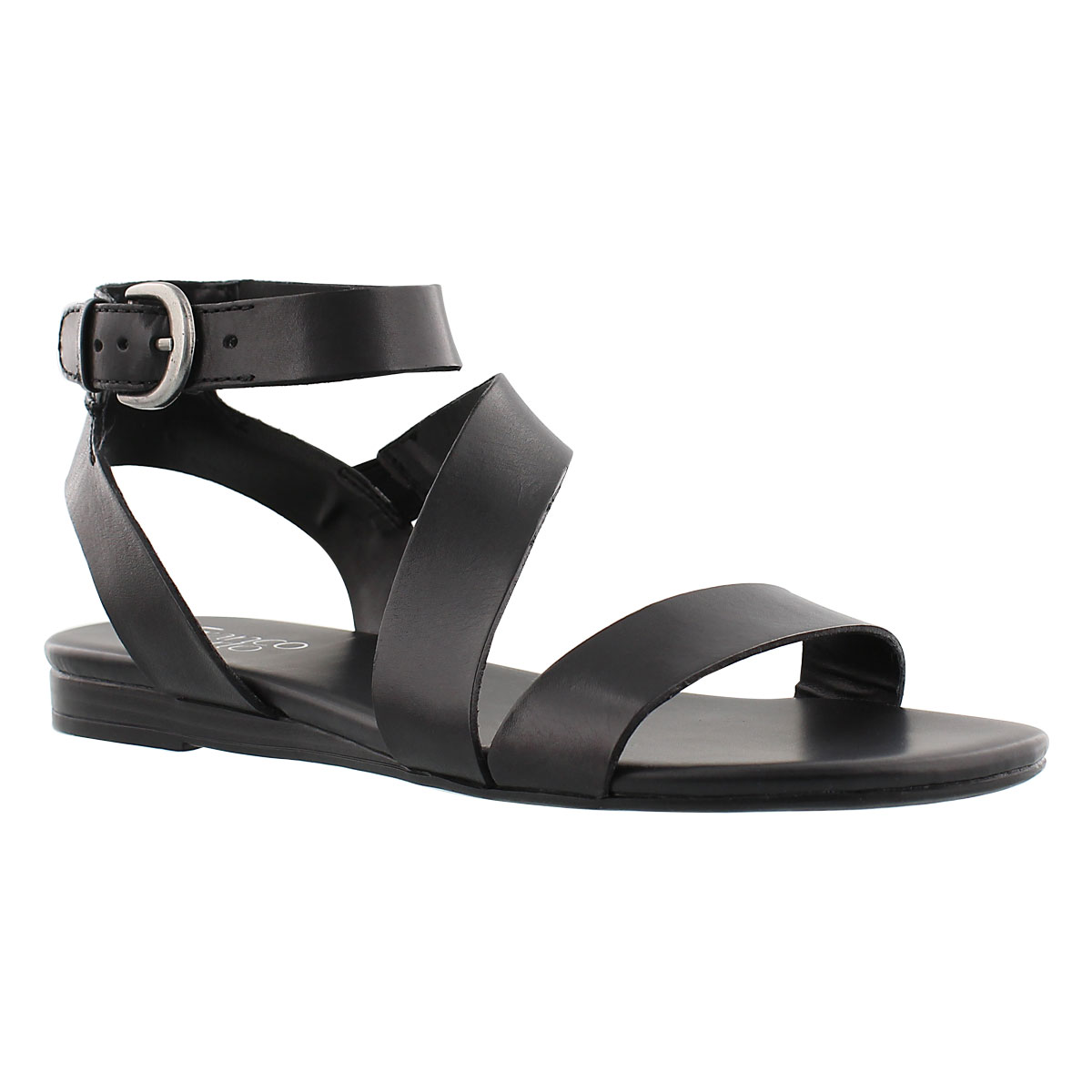 Lds Guster blk ankle strap casual sandal