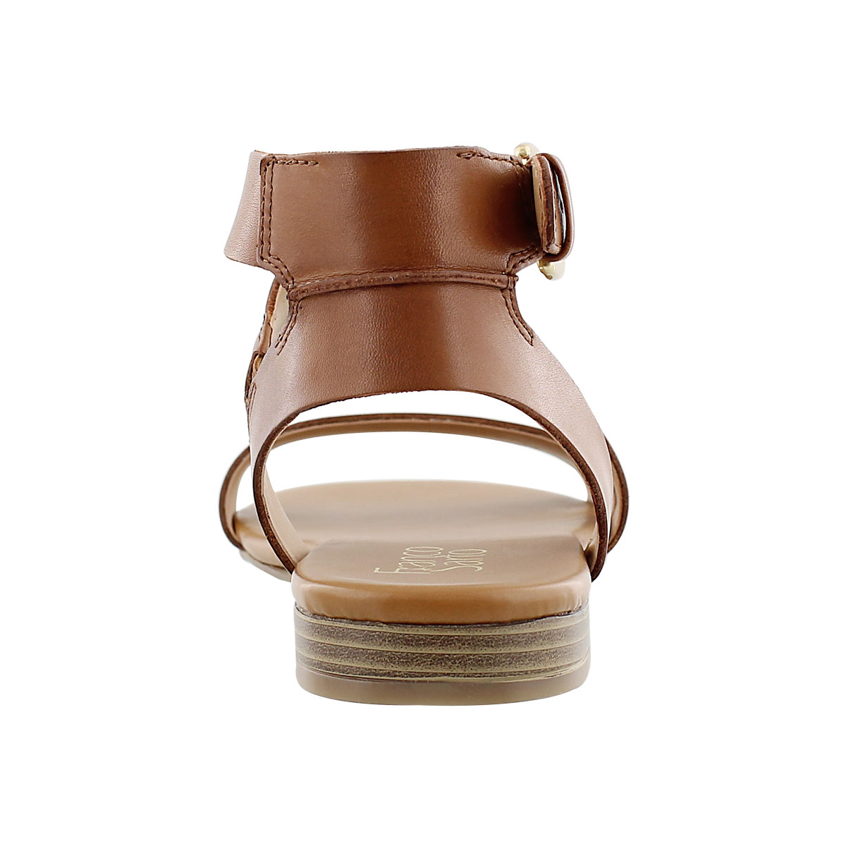 Lds Guster tan ankle strap casual sandal
