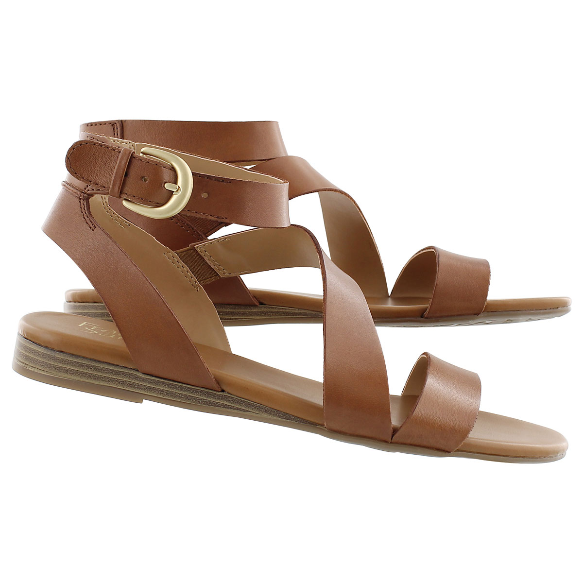 Lds Guster tan ankle strap casual sandal