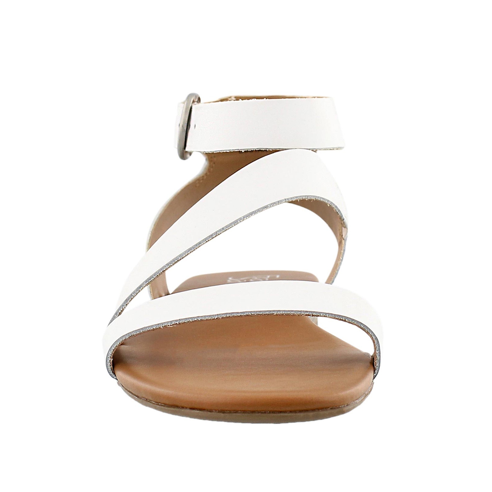 Lds Guster wht ankle strap casual sandal