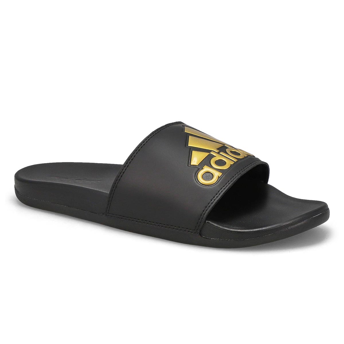 Mens Adlette Comfort Slide Sandal - Black/Gold