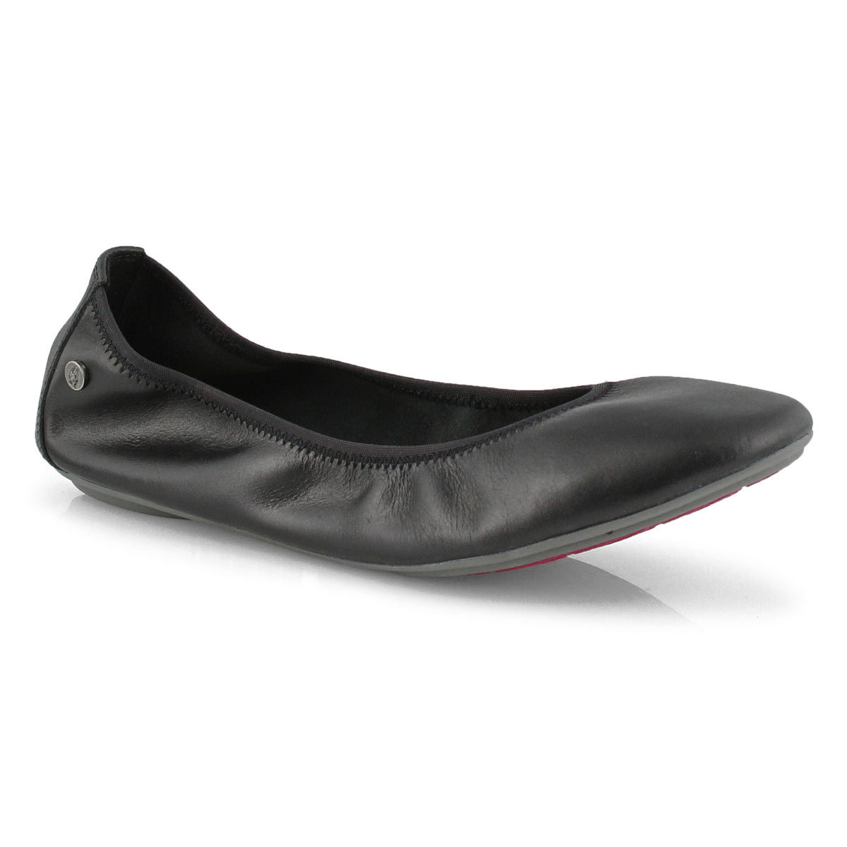 Lds Chaste Ballet black leather flat