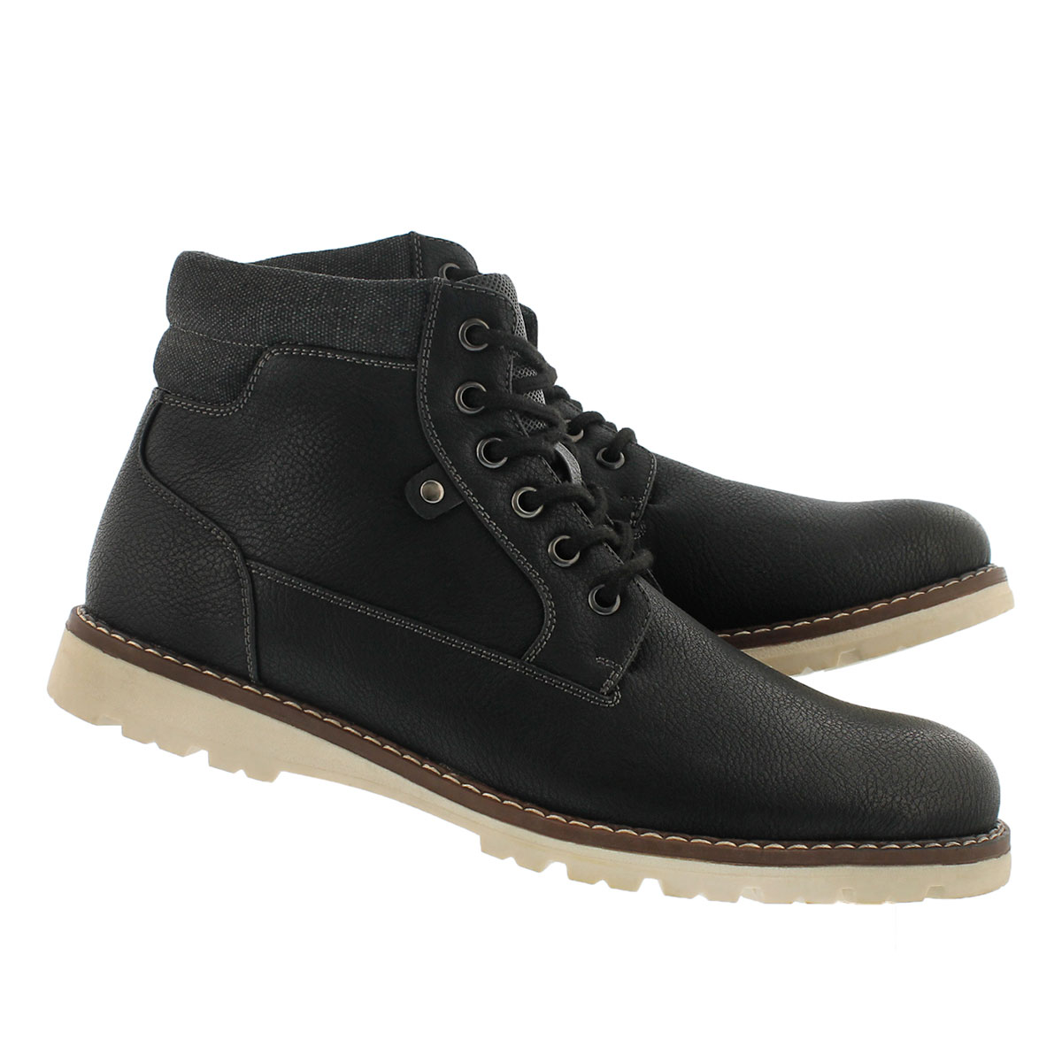 Mns Hallway black lace up ankle boot