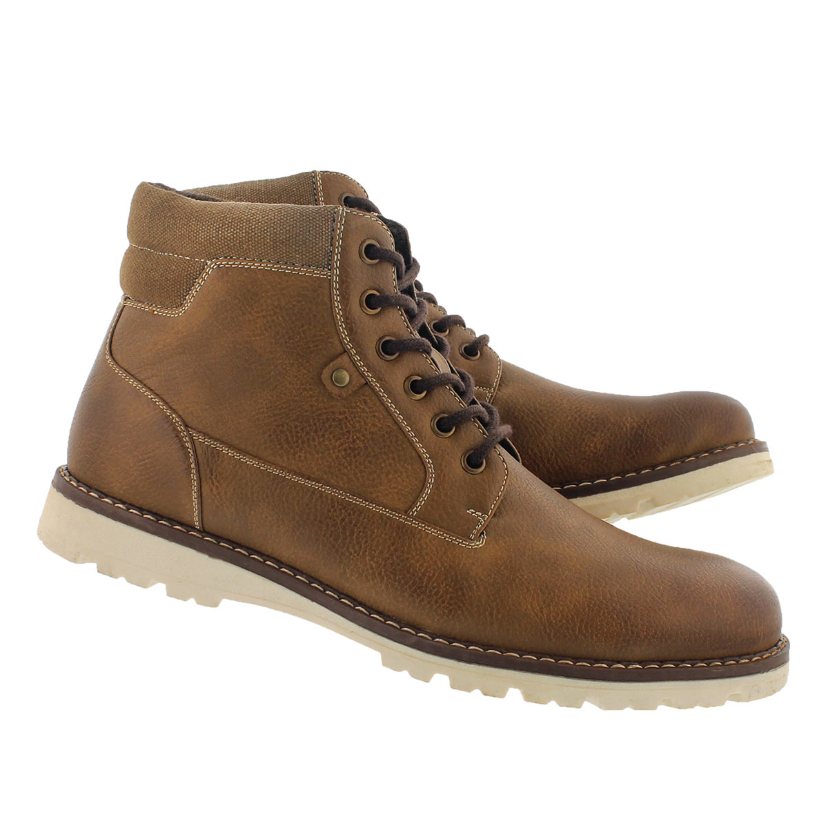 Mns Hallway cognac lace up ankle boot