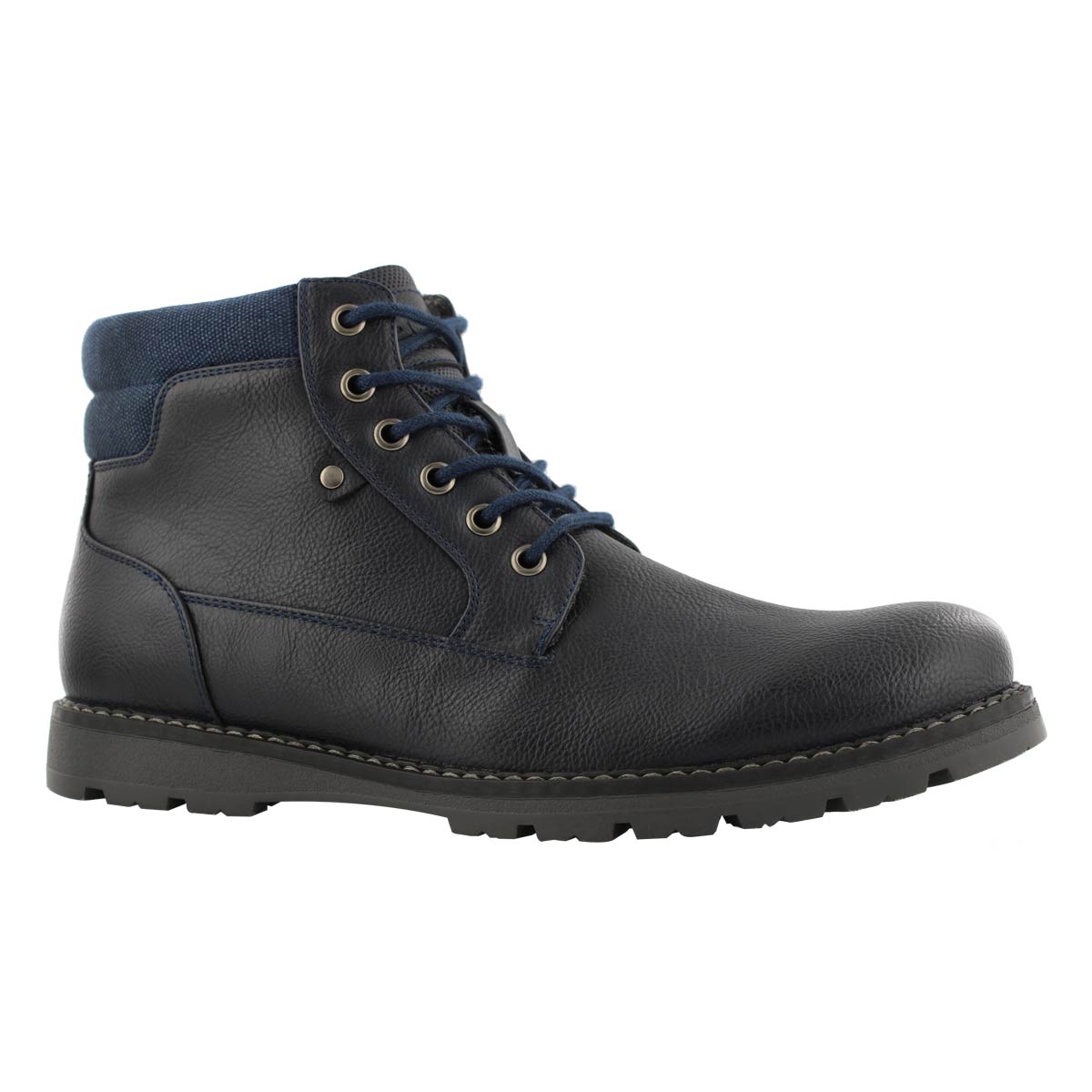 Mns Hallway navy lace up ankle boot