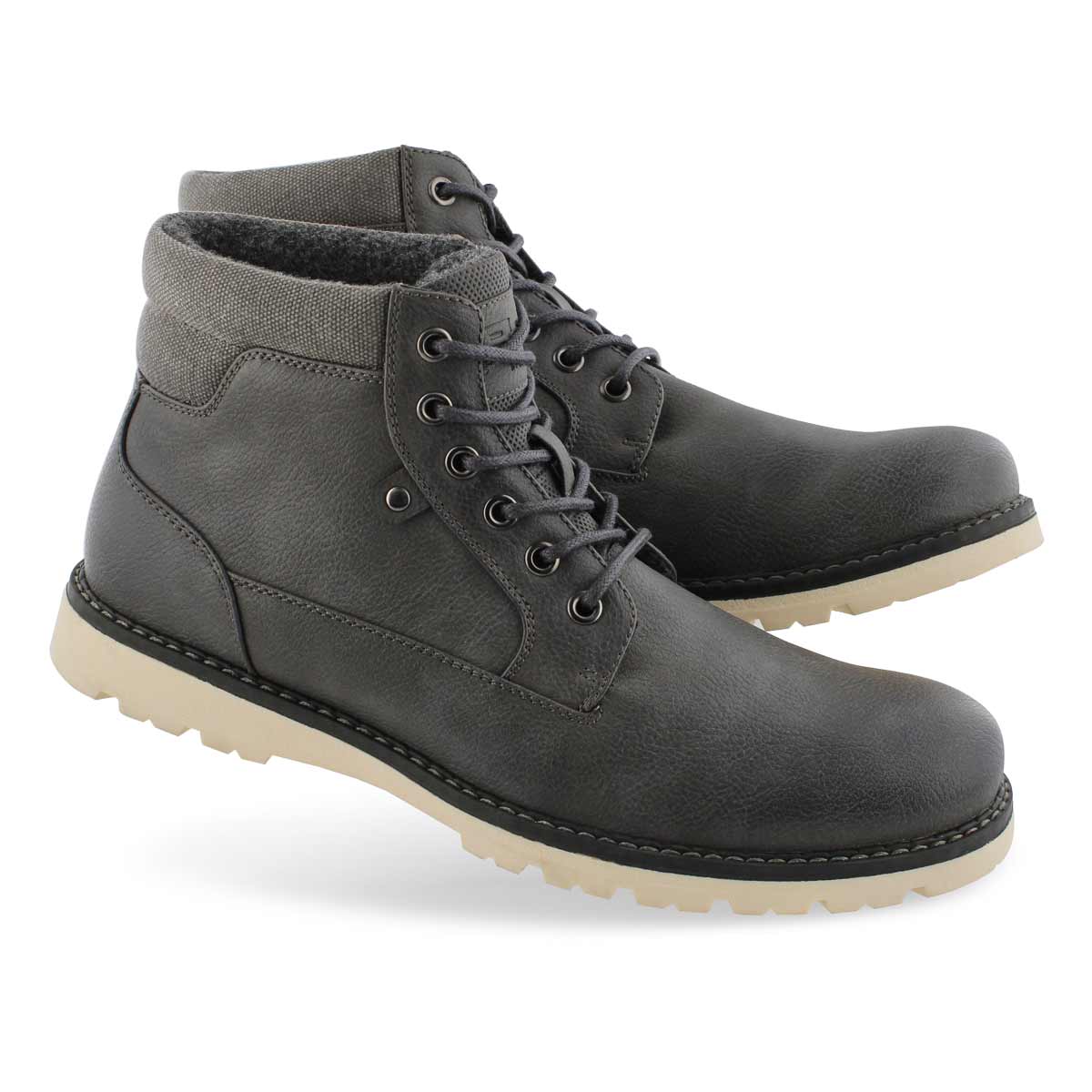 mens gray ankle boots