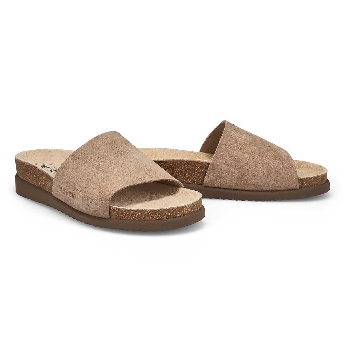 Womens Hanik Cork Footbed Sandal - Warm Grey