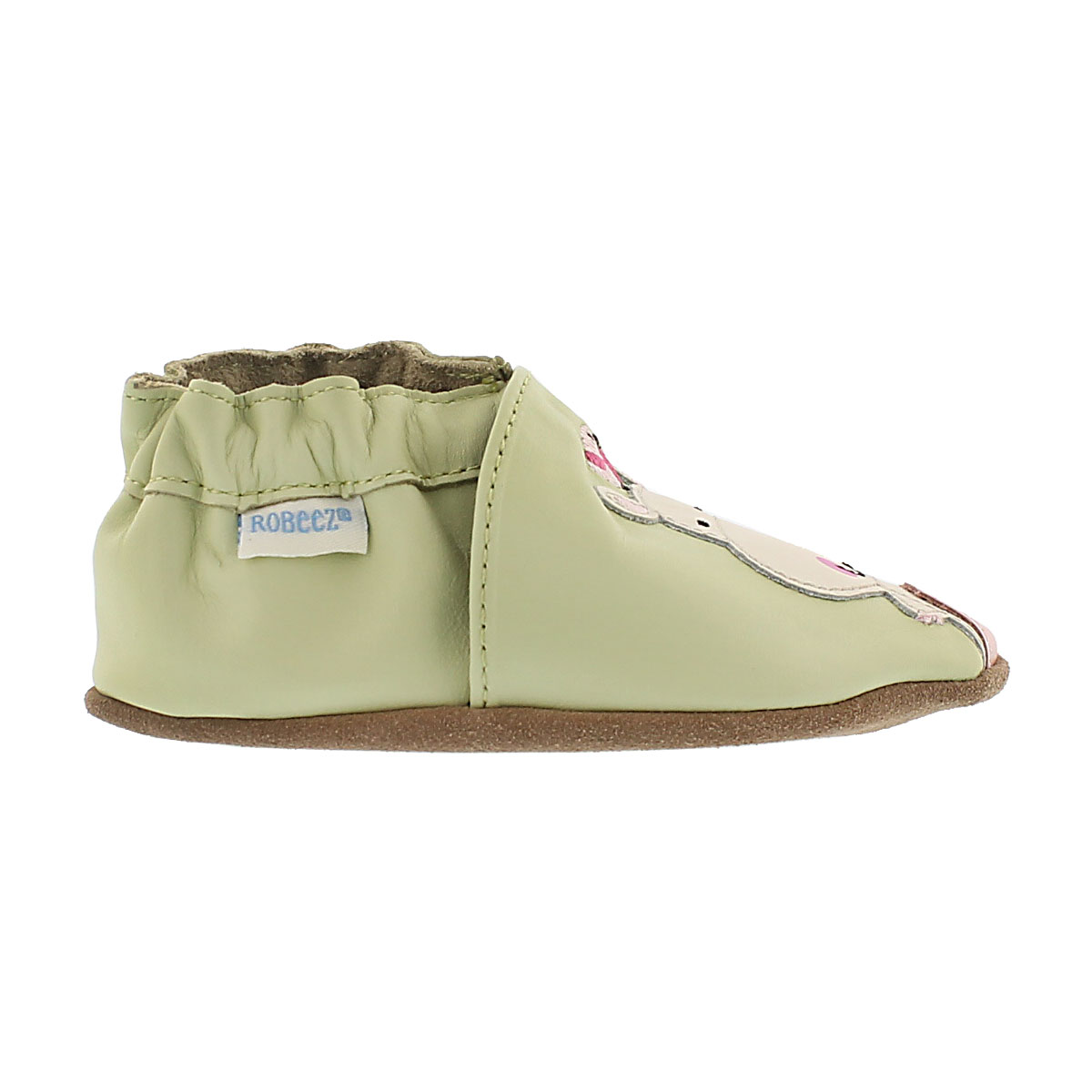 Inf Happy Hippos green soft slipper