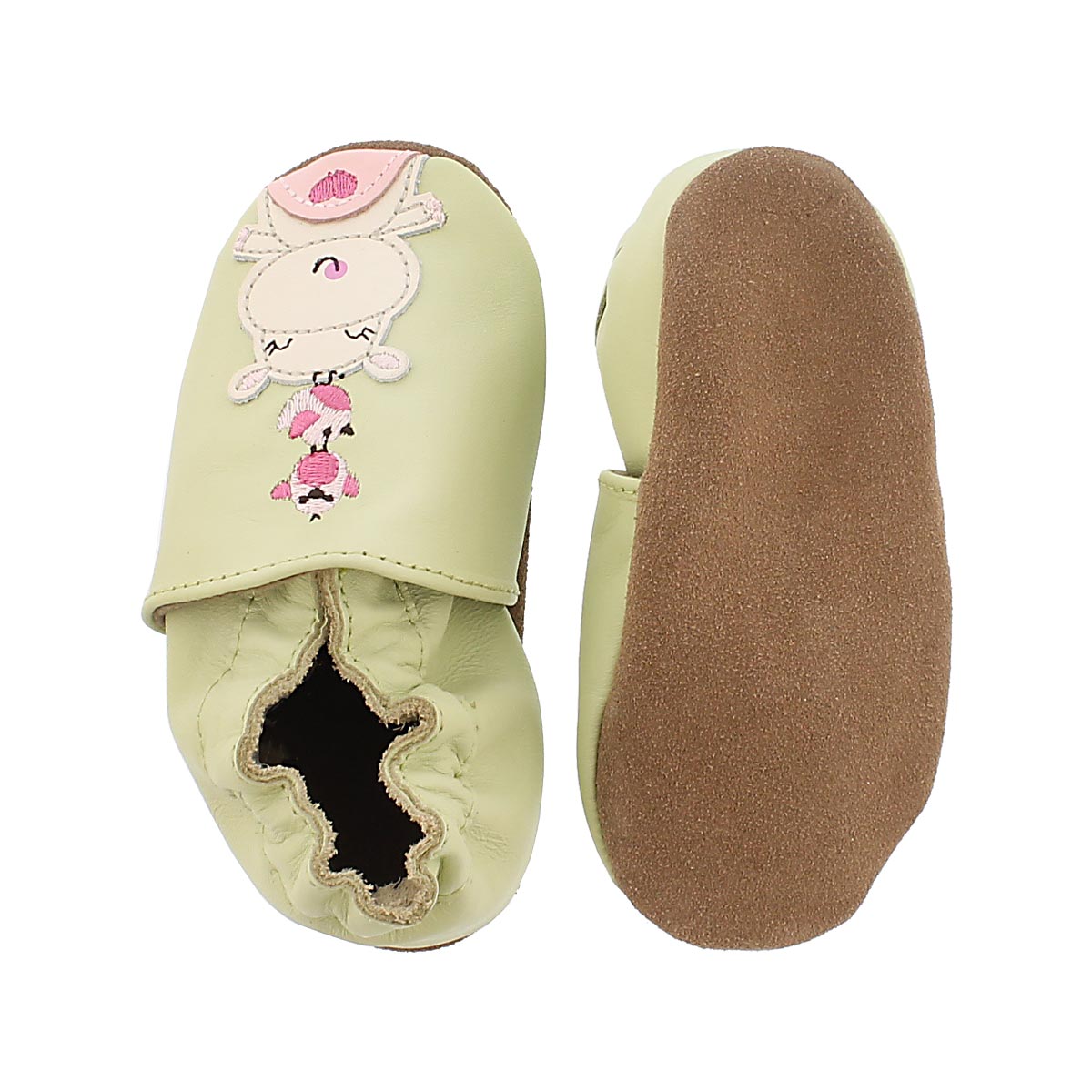 Inf Happy Hippos green soft slipper