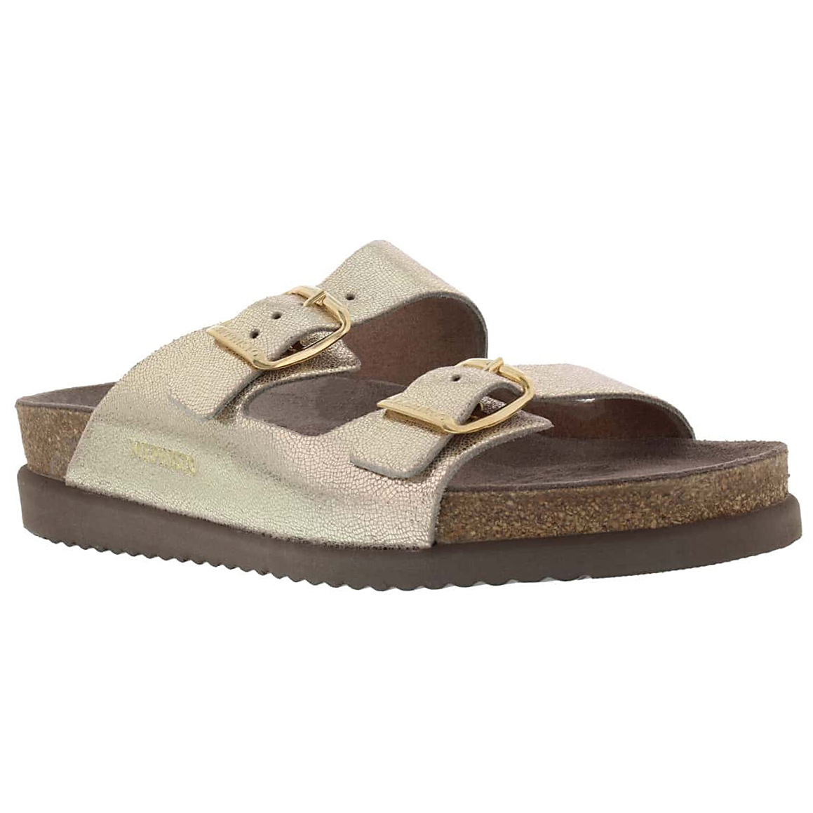 Women's HARMONY platinum cork footbed sandals