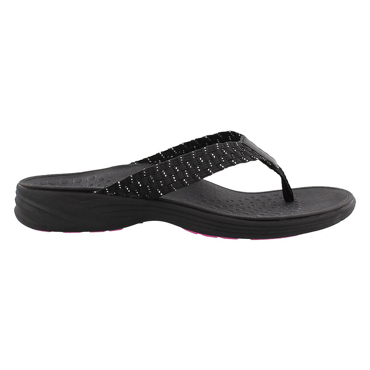 Lds Hazel blk arch support thong sandal