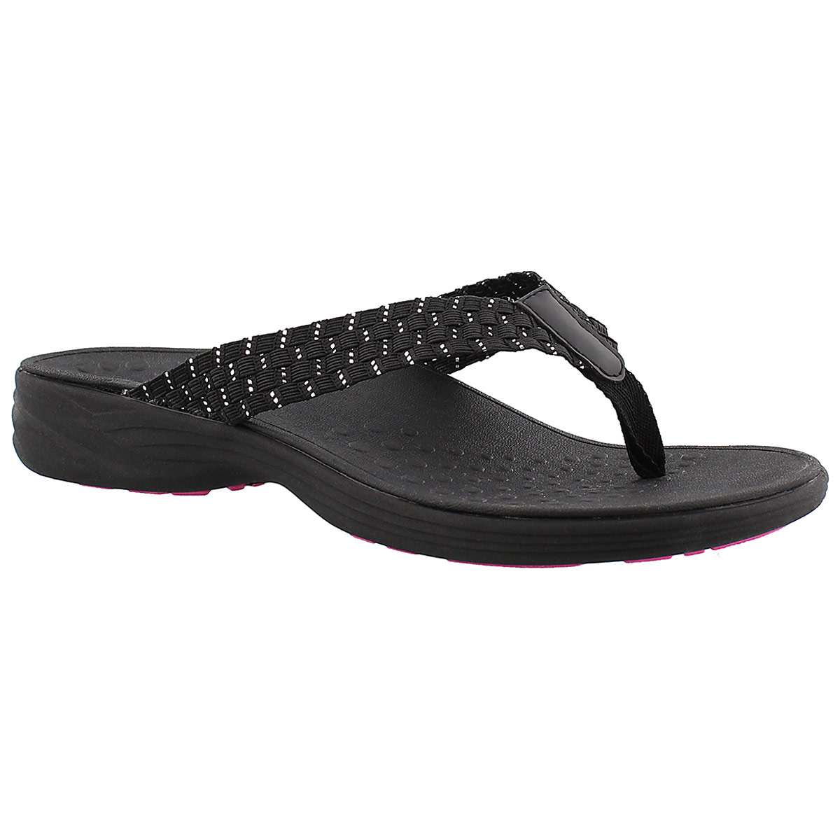 Lds Hazel blk arch support thong sandal