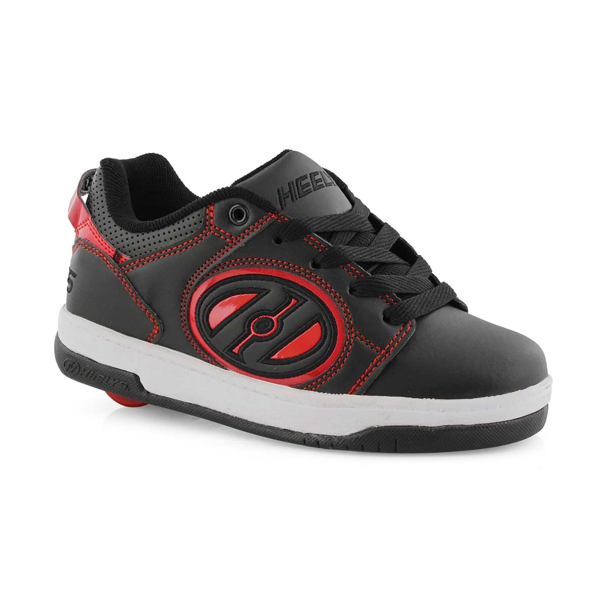 Bys Voyager blk/rd lace up skate sneaker